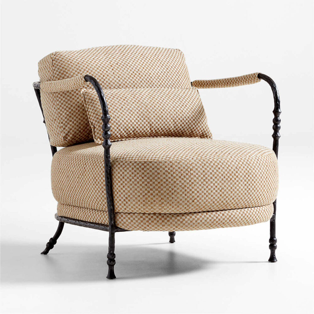 Polly Sand Brown Accent Chair – Image 3