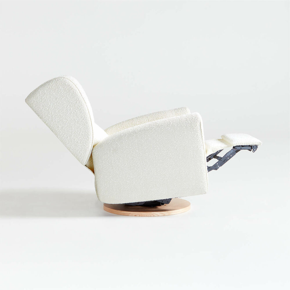 Snoozer Cream Boucle Nursery Swivel – Image 6