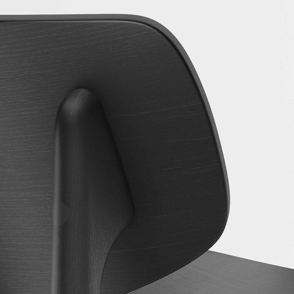 Paolo Black Wood Dining Chair – Image 2