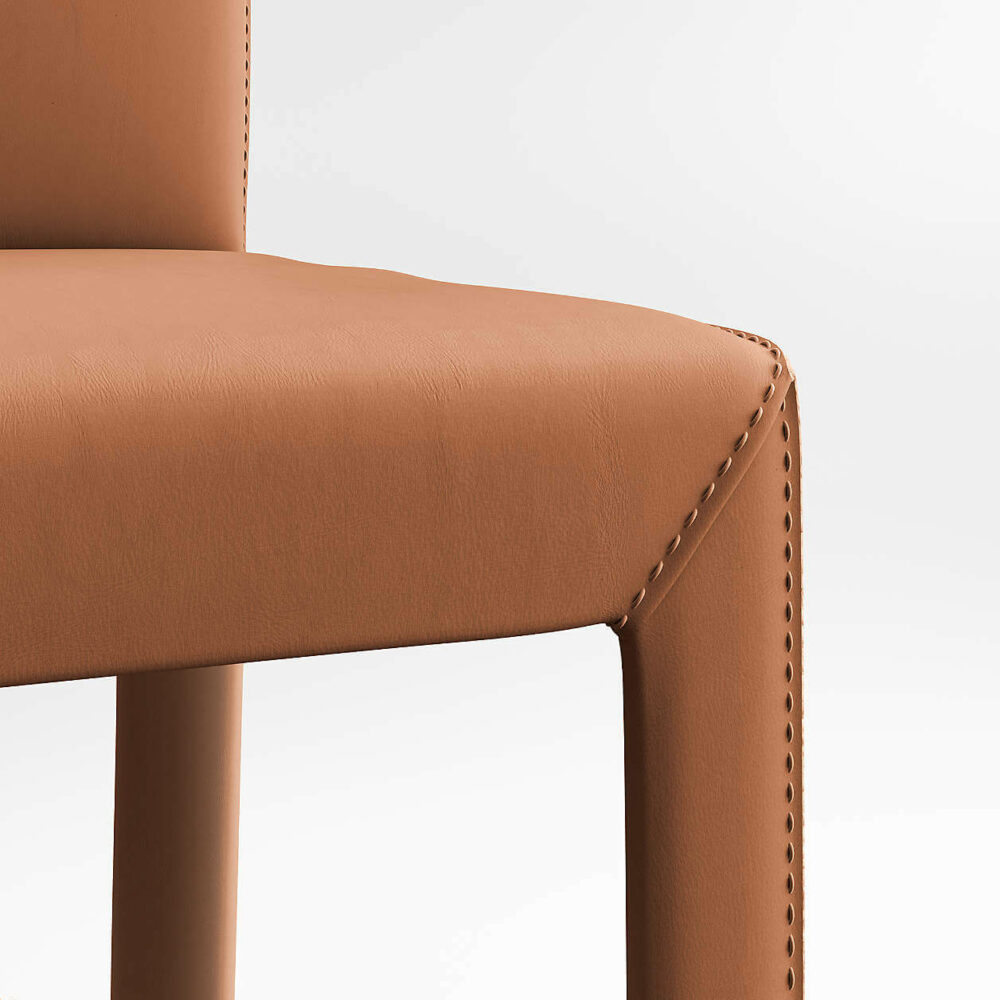 Top-Grain Leather Dining Chair – Image 2