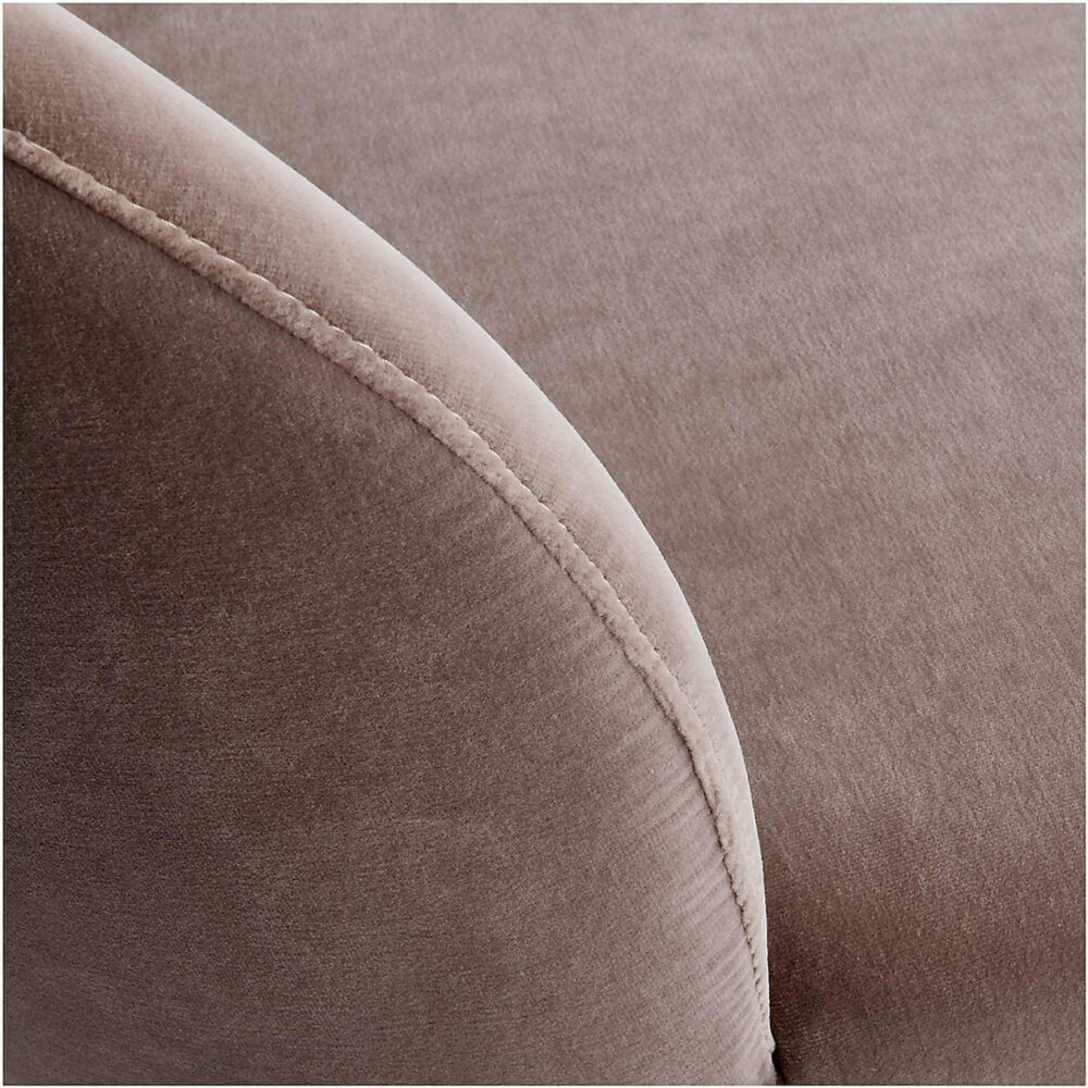 Camille Taupe Italian Dining Chair – Image 2